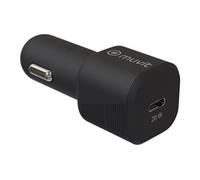 MUVIT - Adaptateur d'alimentation pour voiture - 20 Watt - 3 A - PD (24 pin USB-C) - noir