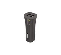 MUVIT - Adaptateur d'alimentation pour voiture - 3.4 A - 2 connecteurs de sortie (USB) - noir