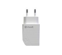 MUVIT - Adaptateur secteur - 12 Watt - 2.4 A - Fast Charge (USB) - blanc