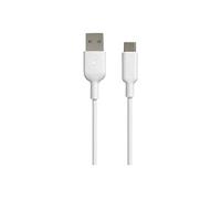 muvit - Câble USB - USB (M) pour USB-C (M) - 2.4 A - 3 m - moulé - blanc