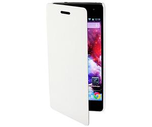 Muvit Easy Etui Folio pour Wiko Highway Blanc