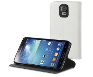 MUVIT ETUI SLIM'N STAND FOLIO BLANC pour galaxy note 4