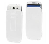 MUVIT Etui Vertical Taille Xxl Blanc Passant Ceinture 68x135x7mm