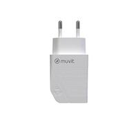 Muvit For Change - Adaptateur secteur - 20 Watt - 3 A - PD (24 pin USB-C) - blanc - Europe