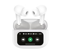 Muvit for Change Casque stéréo True Wireless avec écran ANC+ENC Blanc