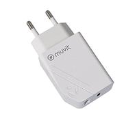 MUVIT FOR CHANGE CHARGEUR SECTEUR PD 20W + QC 3.0 18W BLANC