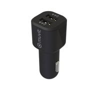 Muvit For Change Chargeur Voiture 2 Usb 2X2.4A 24W Noir