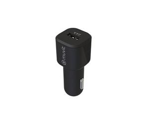 MUVIT FOR CHANGE PACK CAR CHARGER 12W Black + USB C CABLE 1.2M BLACK