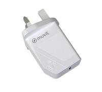 MUVIT FOR CHANGE Pack Chargeur Secteur PD 18W + Câble USB C / MFi - Blanc - UK