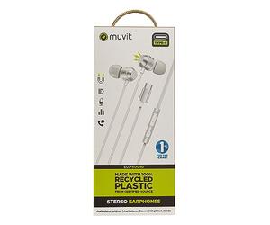 Muvit for Charge Écouteurs stéréo M32 Type C magnétiques blancs