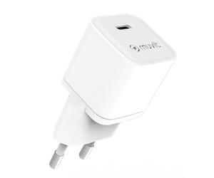MUVIT FOR FRANCE CHARGEUR SECTEUR GAN 30W USB-C BIOSOURCE BLANC