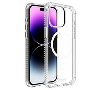 Muvit for France Coque MagSafe 3M pour iPhone 15 Pro Max. Eco-Responsable et Antichoc. Structure renforcée - Protection des Chutes - Transparente - Durable. Coque certifiée Origine France Garantie