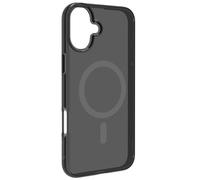Muvit for France Coque Recyclée MagSafe Antichoc 2 mètres Translucide Noire pour iPhone 16 Plus - Origine France Garantie