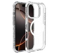 Muvit for France Coque Transparente Recyclée MagSafe Protection extême aux Chutes 3 mètres pour iPhone 16 Pro - Origine France Garantie