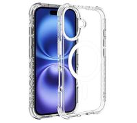 Muvit for France Coque Transparente Recyclée MagSafe Protection extême aux Chutes 3 mètres pour iPhone 16 - Origine France Garantie