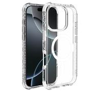Muvit for France Coque Transparente Recyclée MagSafe Protection extême aux Chutes 3 mètres pour iPhone 16 Pro Max - Origine France Garantie