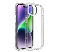 Muvit for France Coque Transparente Renforcée 3M pour iPhone 15. Eco-Responsable et Antichoc. Protection des Chutes - Conçue avec du Plastique 100% recyclé - Durable - Origine France Garantie