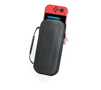 muvit Housse de Transport Noir Gaming pour Nintendo Switch/Switch OLED/Switch Lite Console, Pochette Switch avec Rangement de 10 Cartouche de Jeux