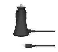 MUVIT Chargeur Voiture 2.4A Lightning 1.2 m - Noir