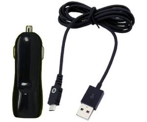 MUVIT SPRING Pack Chargeur Voiture 1USB 1A+ Câble MICRO USB 1M 1A Noir