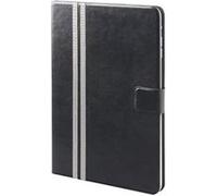 Muvit Stick 'n' Stand - Étui à rabat pour tablette - noir et argent Noir G