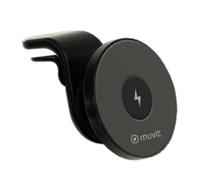 Support Voiture Magnétique Chargeur MagSafe 15W en Plastique avec Câble USB-C Noir