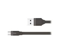 MUVIT TAB Cable plat charge & synchro 2.4A USB/micro-USB - 1m - Noir
