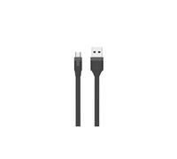 Muvit Tab Cable Plat Reversible Charge& Synchro Micro Usb 2m 2.4a Noir