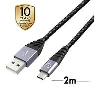 Muvit Tiger Cable Ultra Resistant Micro USB 2m 2.4a Gris