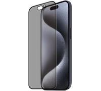 Muvit TIGER GLASS PLUS VERRE TREMPE RECYCLE CONFIDENTIEL IPHONE 15 PRO - Protection d’Ecran Limitant l'angle de vision - Verre Ultra Résistant 9H+ - Anti-traces de doigts, Pose facile, Garantie à vie