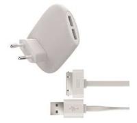 MUVIT Wall Charger 2USB 2.4A - Blanc - UK