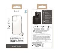 MUVITCHAN Recycletek Coque renforcée 2m transparent pour Iphone 12 mini