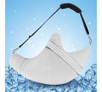 Muwago Coussin de chirurgie des épaules avec tissu gaufré rafraîchissant, coussin de soutien de la manchette post-rotateur pour dormir ou s'asseoir, ergonomique pour dormeur latéral, sangles réglables