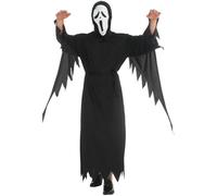 MUWO MIESEPETER Costume d'Halloween - Déguisements effrayants pour homme et femme - Zombie, clown, vampire, sorcière, religieuse, etc. - Pour Halloween et fête (visage fantôme, taille unique)