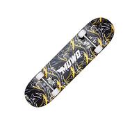 MUWO Street Skateboard 31 x 8" - Planche complète pour débutants en bois solide et aluminium, convient aux enfants, adolescents et adultes avec différents motifs (Boundless Borders)