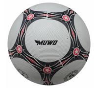 MUWO "Topscorer" caoutchouc Ballon de foot blanc rouge Taille :taille unique