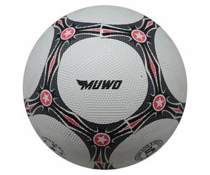 MUWO "Topscorer" caoutchouc Ballon de foot blanc rouge Taille :taille unique