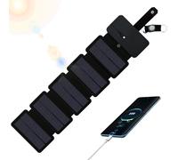 Muwugui Chargeur Solaire - Dispositif de Charge Portable Étanche pour Téléphone Portable | Chargeur USB Pliable pour Appareils,pour Camping, Maison, Extérieur, Voiture, Camping-Car, Randonnée