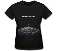 MUXA Women's Imagine Dragons Night Visions T Shirt- Black
