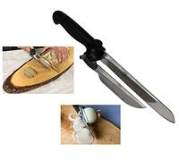 Muxel Nova - Couteau multi-usages diamant avec rail d'espacement - Couteau à pain - Couteau à saucisse - Couteau à fromage - Pour des coupes régulières