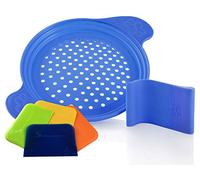 Muxel Râpe à spätzle avec grattoir pour Longue et Courte spécial pâte à spätzle et 4 Cartes Bleu