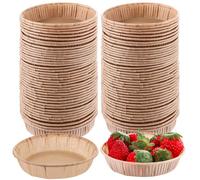 MUXHEL Lot de 200 moules à tartelettes, 10 cm, petits, moules à muffins, moules à tartelettes, en papier, pour la pâtisserie, mini muffins, pudding