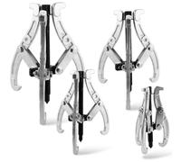 MUXHEL Lot de 4 extracteurs de roulement à billes - 75 mm/100 mm/150 mm/200 mm - Extracteur de roulement - Extracteur de roulement - Extracteur de griffes à 3 bras - Extracteur intérieur