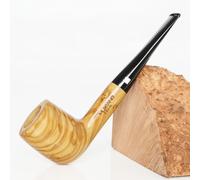 MUXIANG Pipe à fumée à tabac fait main en bois d'olivier Tubes en bois uniques AB0003
