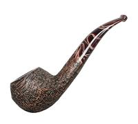MUXIANG Pipe à fumer en bois de bruyère, design fabriqué à la main avec filtre de 9 mm, trois couleurs disponibles (sablé)