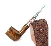 MUXIANG Pipe à tabac briar fait à la main avec Beautiful Art Design Aa00102 (Gold)