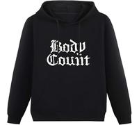 MUXIAOQI Body Count Logo Hoody Unisex Ptinted Hoodies Long Sleeve Men's Hooded with Pocket Black L