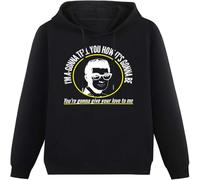 MUXIAOQI Buddy Holly Hoody Unisex Ptinted Hoodies Long Sleeve Men's Hooded with Pocket Black M
