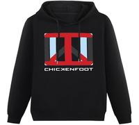 MUXIAOQI Chickenfoot Band Logo Sweatershirt Hoody Unisex Ptinted Hoodies Long Sleeve Men's Hooded with Pocket Black S