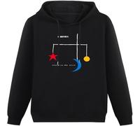 MUXIAOQI Chris Rea Wired to The Moon Funny Hoodies Long Sleeve Pullover Loose Hoody Mens Sweatershirt Black M